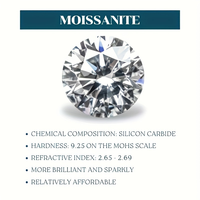 925 Silver Ring 18K Gold Plated 2CT Moissanite Customizable Engraving